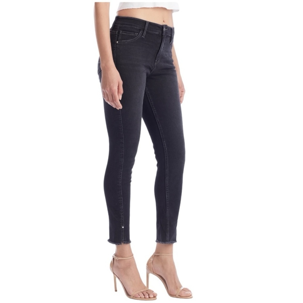 Stonefield Conrad Ankle High Rise Skinny Jeans Lava Black Sz 27 X 27 Indie Slit